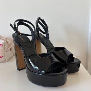 ALDO Pillow Walk Black Platform 5-Inch Heels
